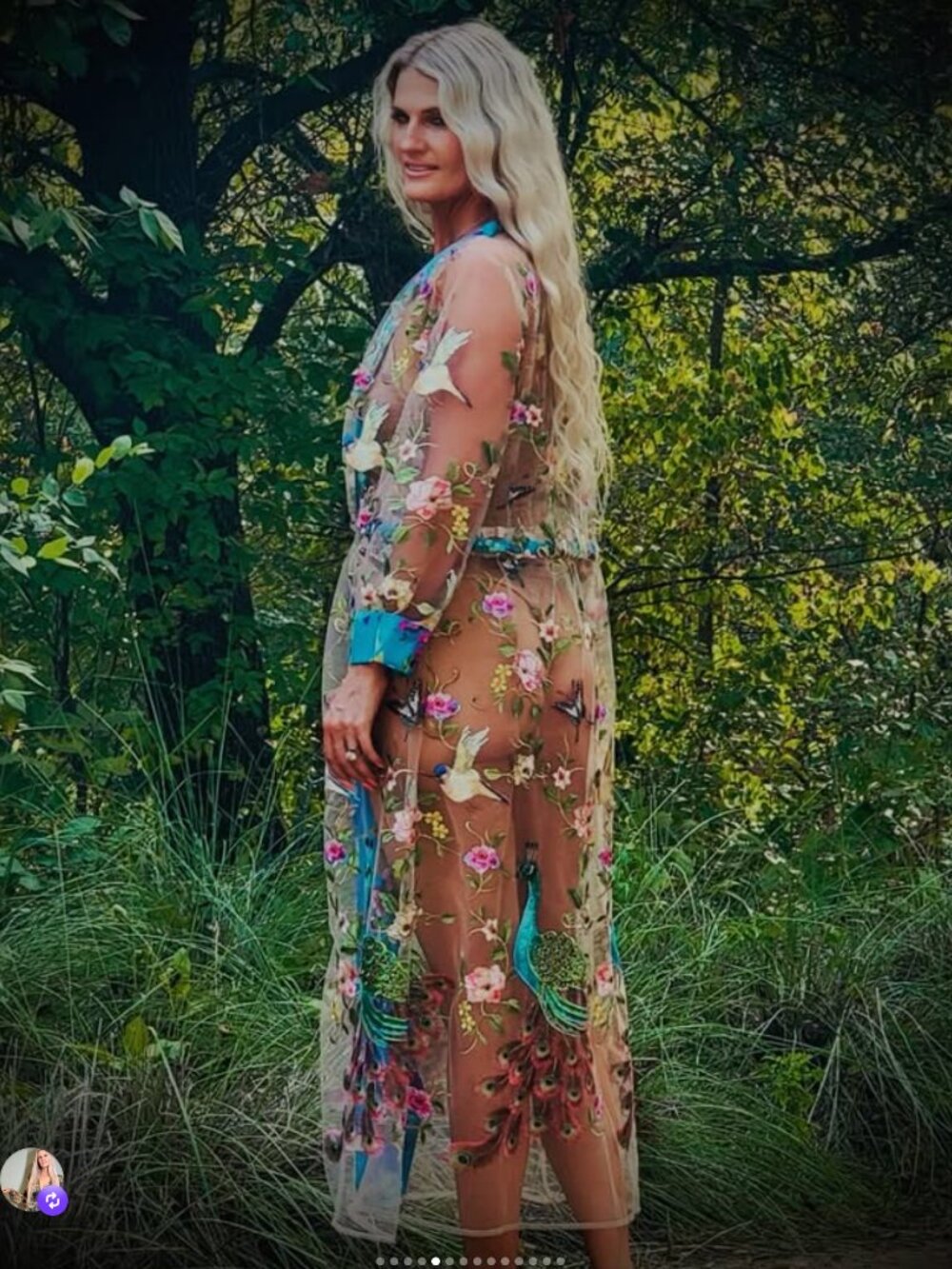 Garden of Eden Duster | Embroidered Mesh Floral Jacket Robe